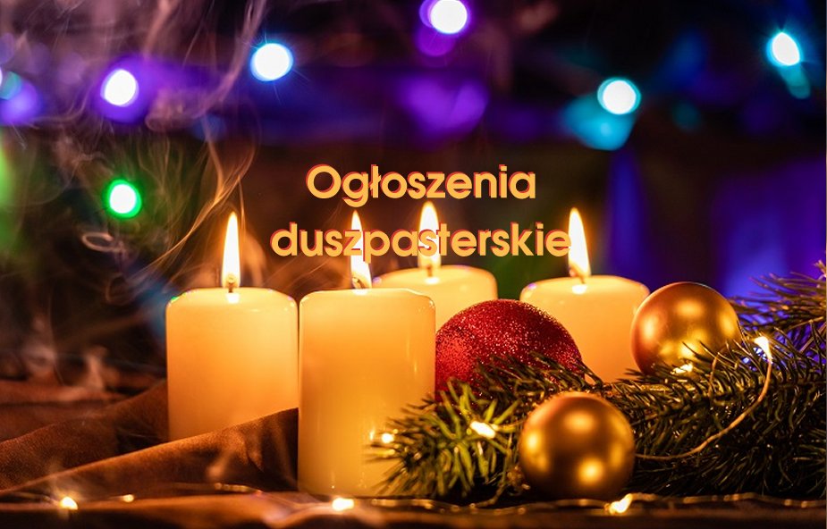 Ogłoszenia duszpasterskie