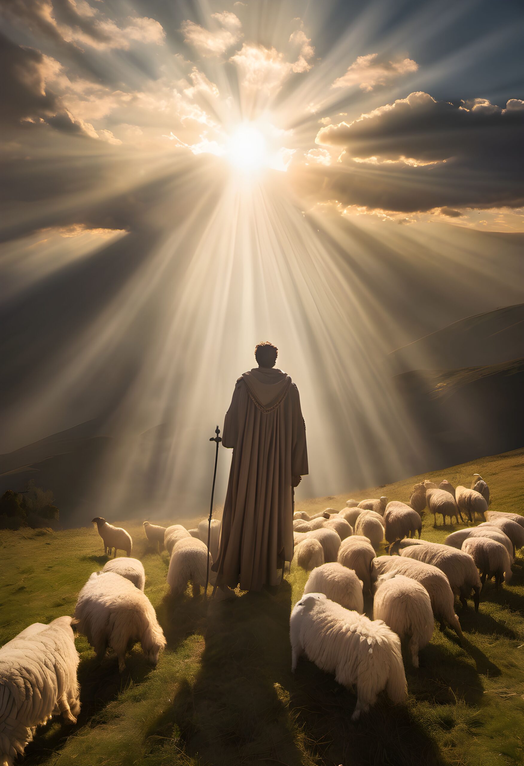 Jezus z owcami scaled